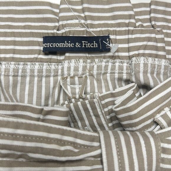 Abercrombie and Fitch Pin Striped Belted Tie + Button Down Paper Bag Skirt - Picture 6 of 6